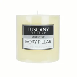 Tuscany Candle Ivory Pillar Candle