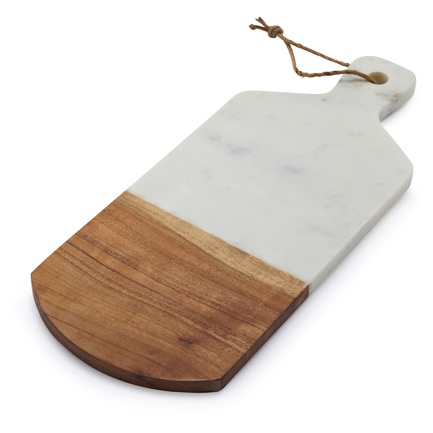 slide 1 of 1, Sur La Table Marble and Acacia Wood Cheese Paddle, 1 ct
