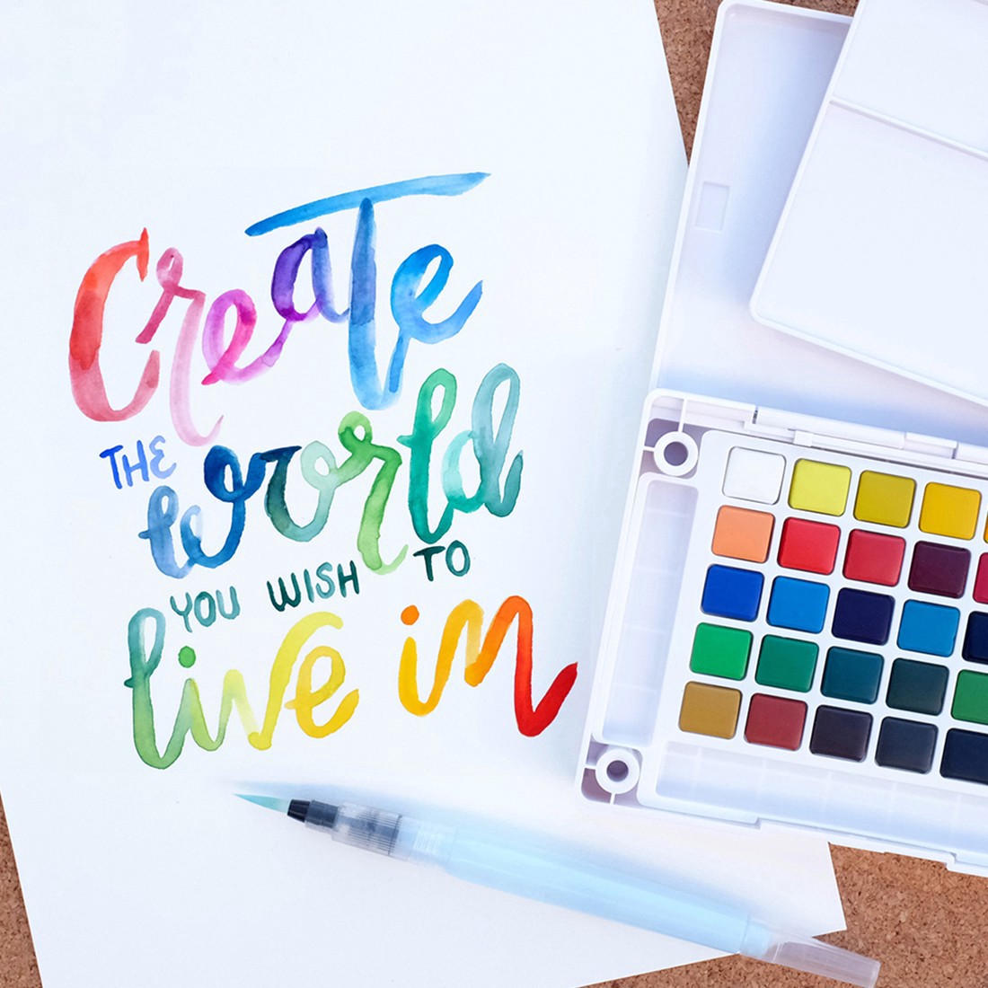 slide 7 of 7, Sakura Koi Water Colors Pocket Field Sketch Box, 6.25 in x 4.5 in x 1.13 in