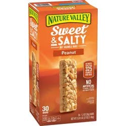 Nature Valley Sweet and Salty Granola Bars, Peanut, 30 Bars, 36 OZ