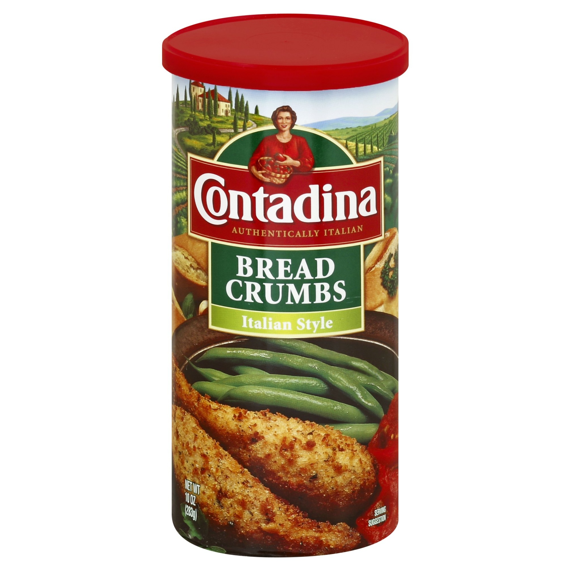 slide 1 of 3, Contadina Seasoned Italian Style Bread Crumbs, 10 oz