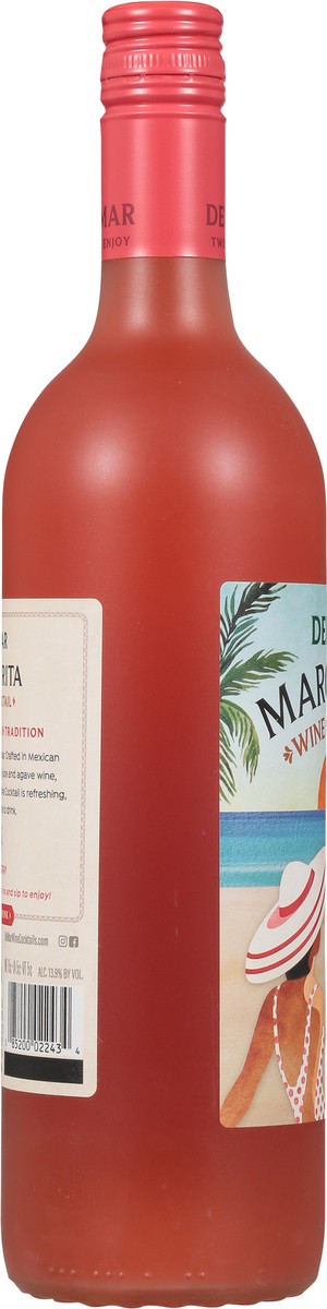 slide 6 of 9, Del Mar Margarita Strawberry Wine Cocktail 750 ml, 750 ml
