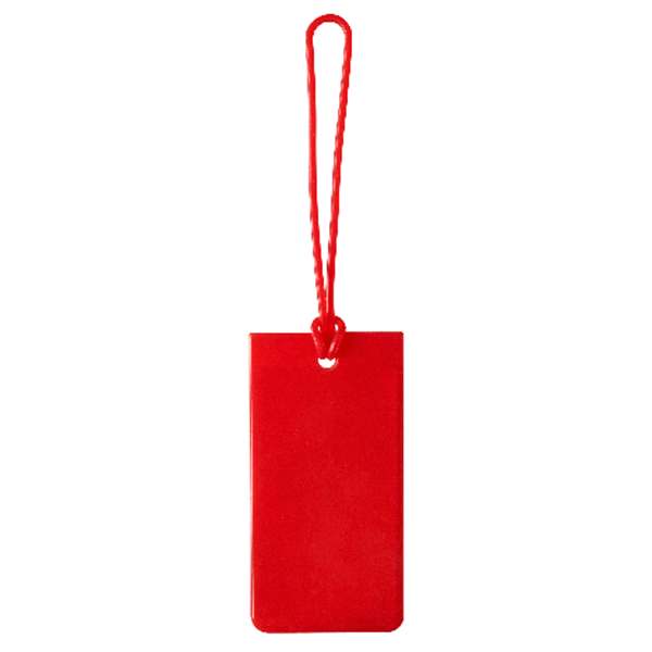 slide 1 of 1, Jelly Luggage Tag, Red, 1 ct