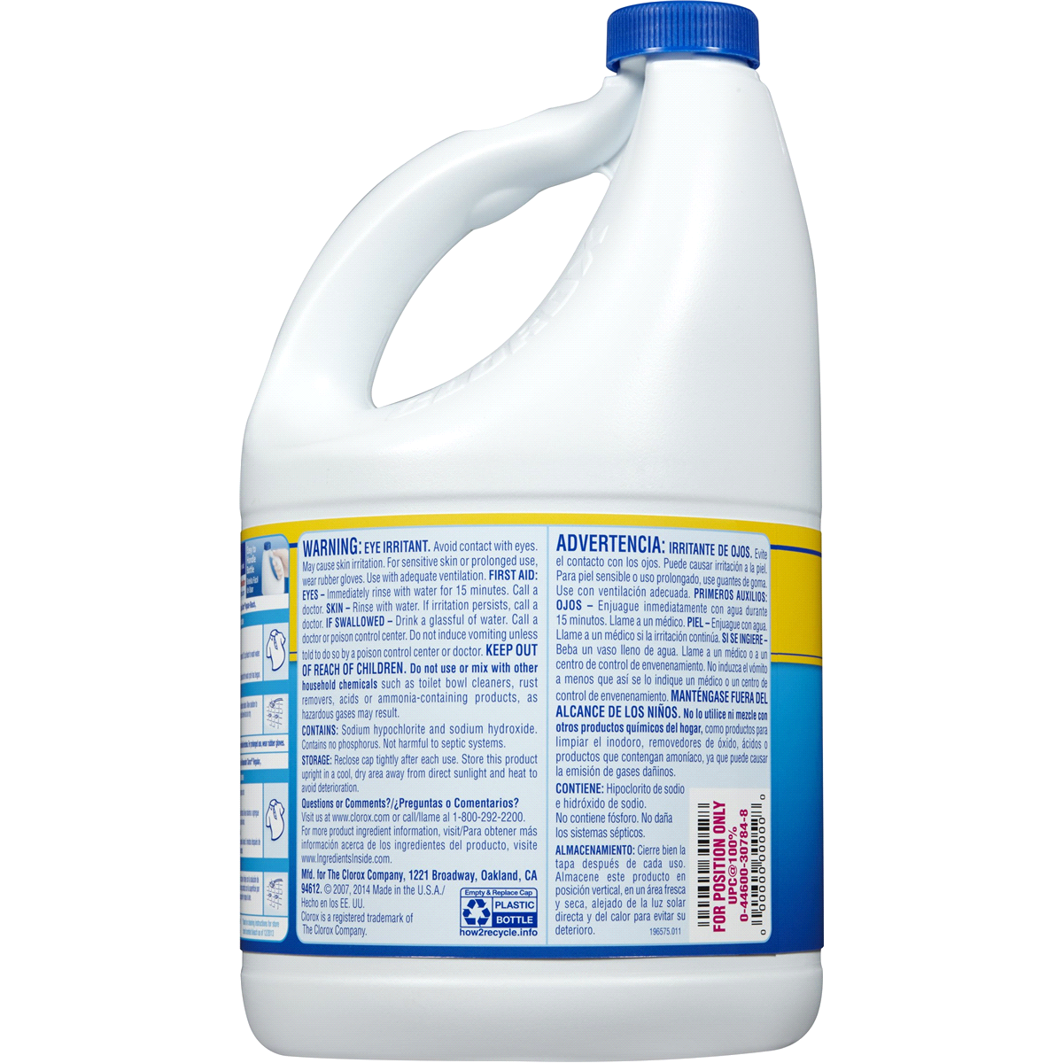 slide 5 of 6, Clorox Regular Splashless Bleach Liq, 116 fl oz