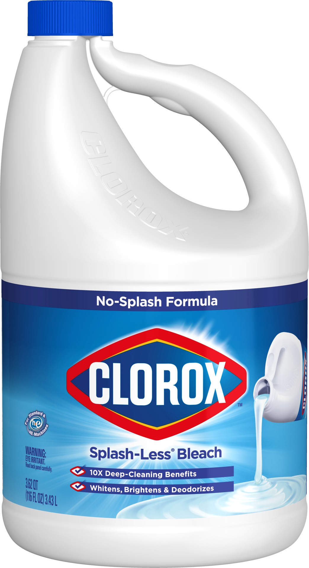 slide 1 of 6, Clorox Regular Splashless Bleach Liq, 116 fl oz