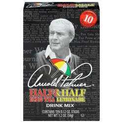 AriZona Half & Half Iced Tea Lemonade Drink Mix, 10 - 0.12 oz Sticks