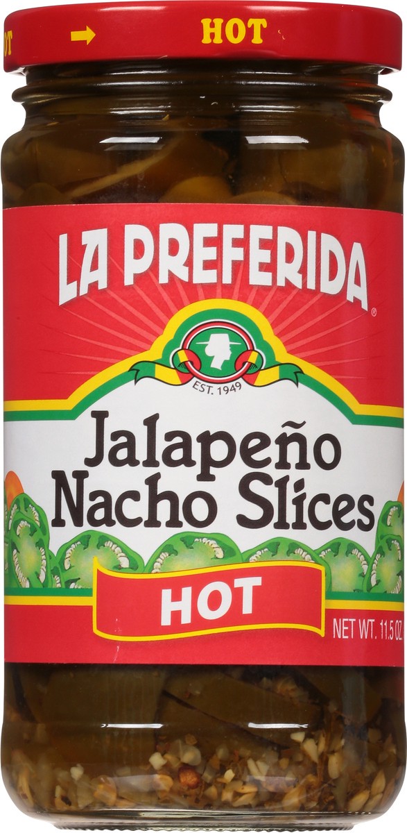 slide 13 of 13, La Preferida Hot Jalapeno Nacho Slices, 11.5 oz