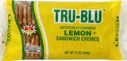 Tru-Blu Sandwich Cremes, Lemon 12 oz