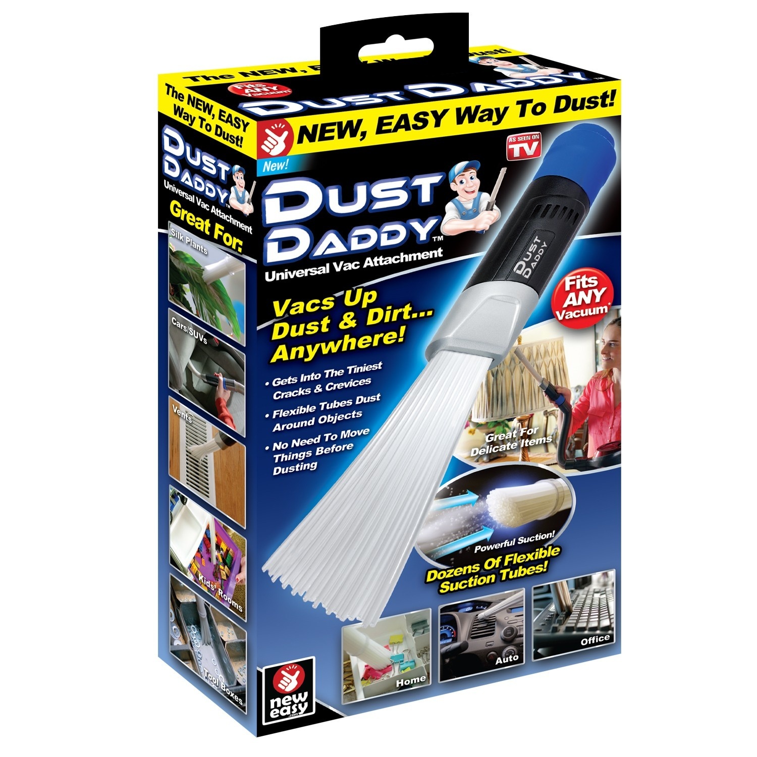 slide 1 of 6, Dust Daddy Universal Vacuum Attachment, 12 ct