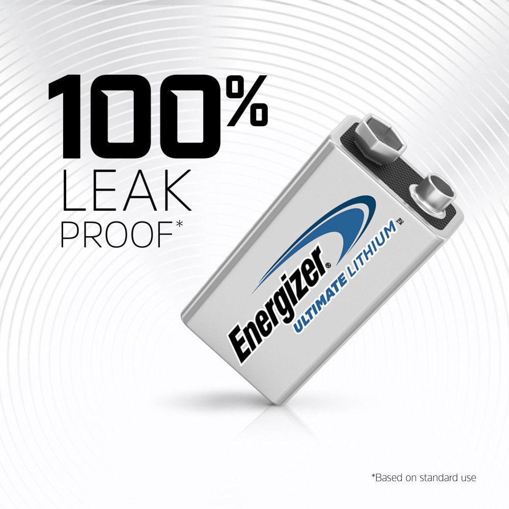 slide 2 of 6, Energizer Ultimate Lithium 9V Batteries , Lithium 9 Volt Batteries, 1 ct