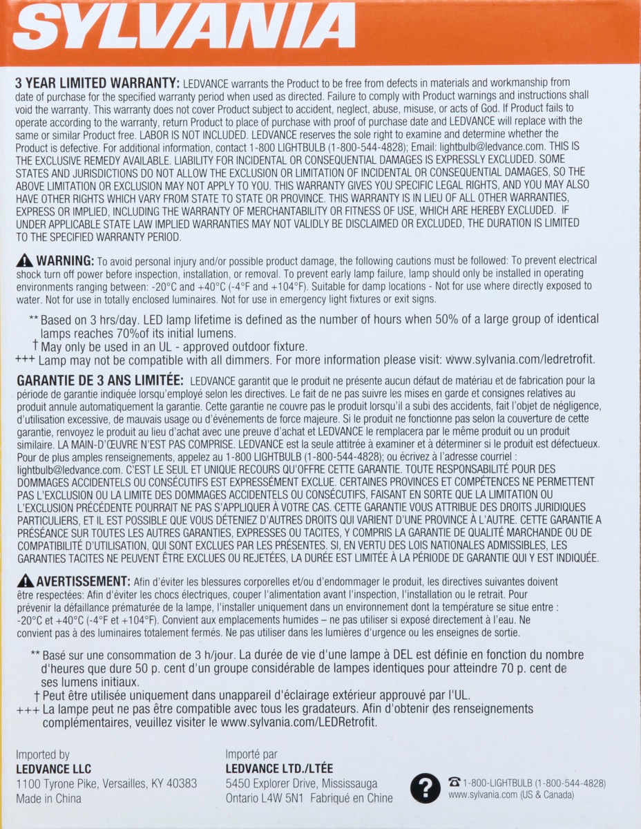 slide 6 of 9, Sylvania LED Flood Soft White 13 Watts Light Bulbs 2 ea, 2 ct