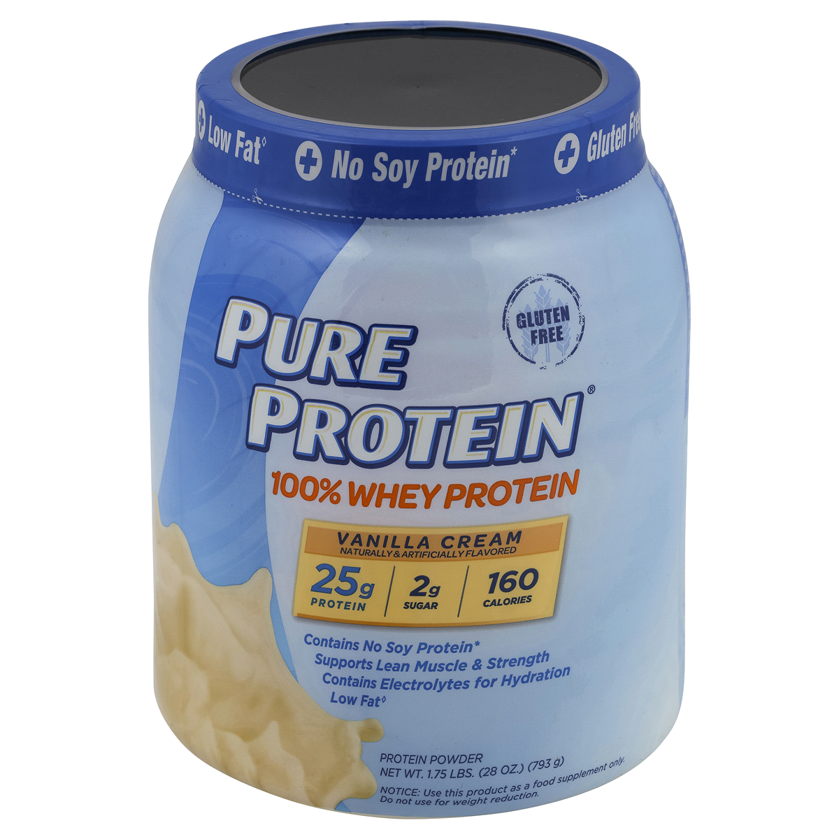 slide 1 of 5, Pure Protein Whey Protein Powder - Vanilla Cream, 1.75 lb