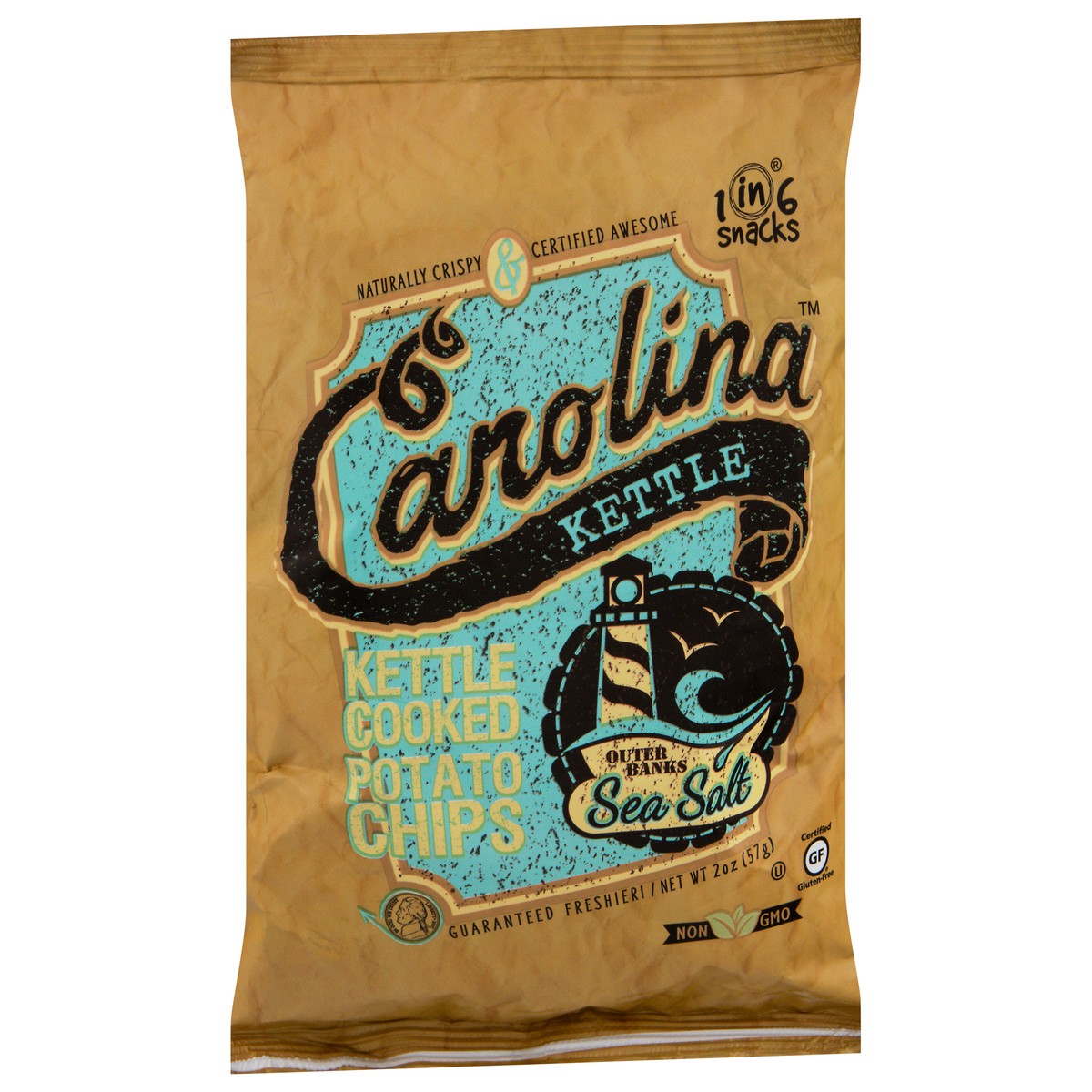 slide 5 of 11, Carolina Kettle Chips, 2 oz