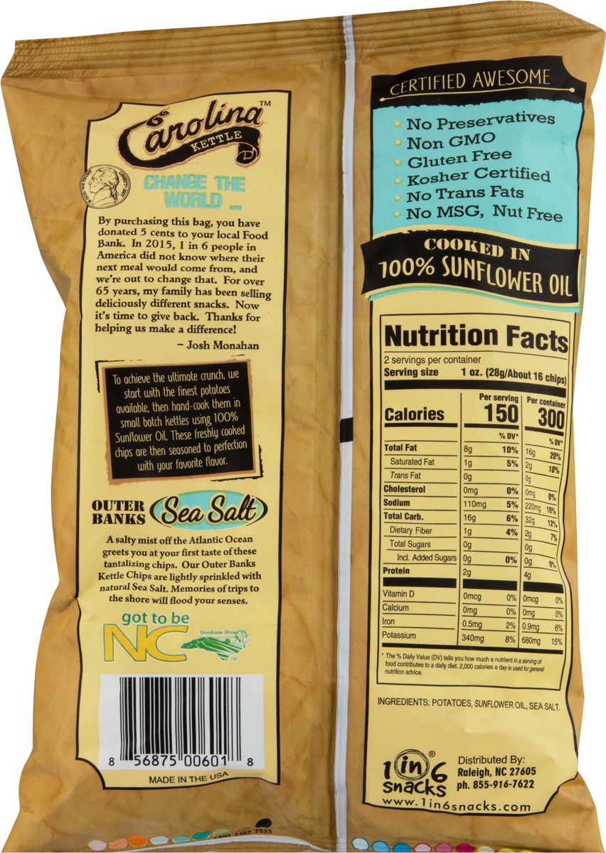 slide 8 of 11, Carolina Kettle Chips, 2 oz