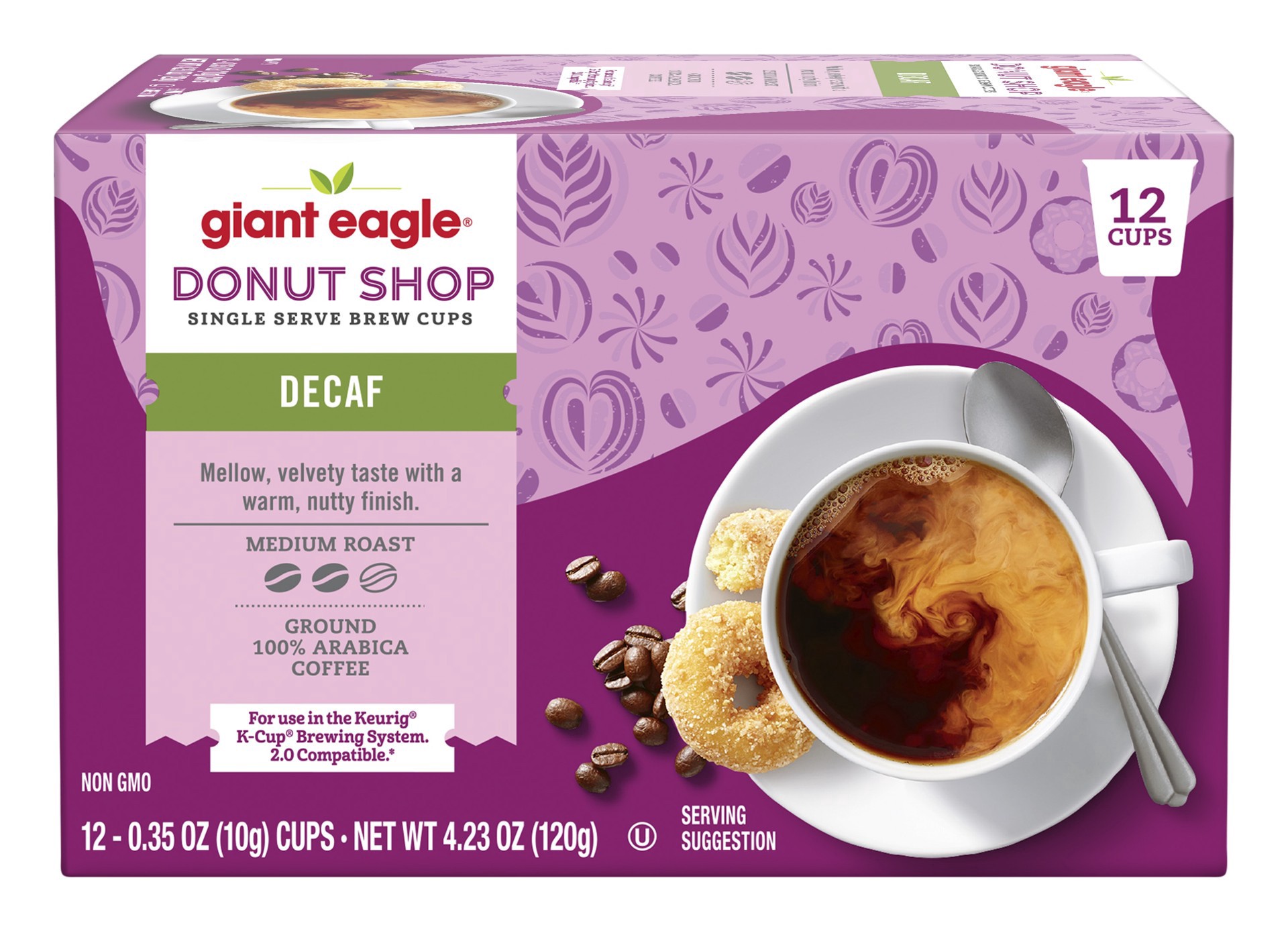 slide 1 of 1, Ge Donut Shop Decaf - 12 ct, 12 ct