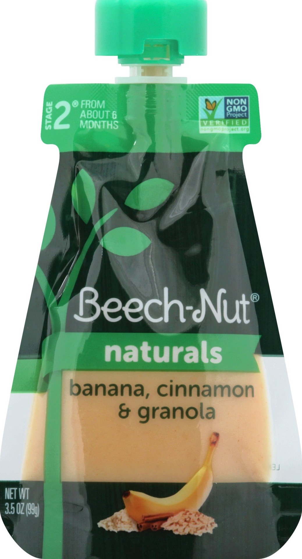 slide 3 of 7, Beech-Nut Banana, Cinnamon & Granola Stage 2 Baby Food, 3.5 oz