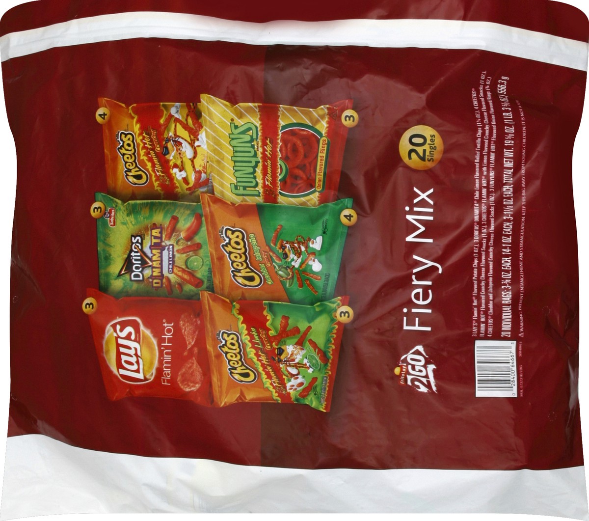 slide 6 of 6, Frito-Lay Fiery Mix Variety Pack, 19.5 oz