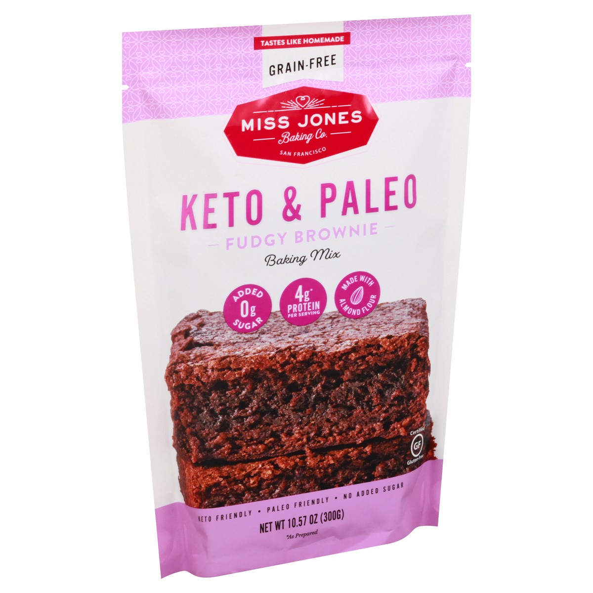 slide 9 of 9, Miss Jones Keto & Paleo Fudgy Brownie Baking Mix 10.57 oz, 10.57 oz