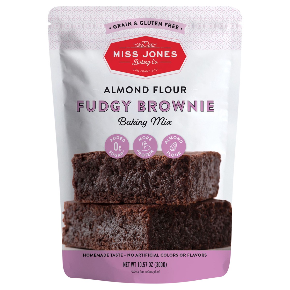 slide 1 of 9, Miss Jones Baking Co. Almond Flour Fudgy Brownie Bread & Muffin Mix 10.57 oz, 10.57 oz
