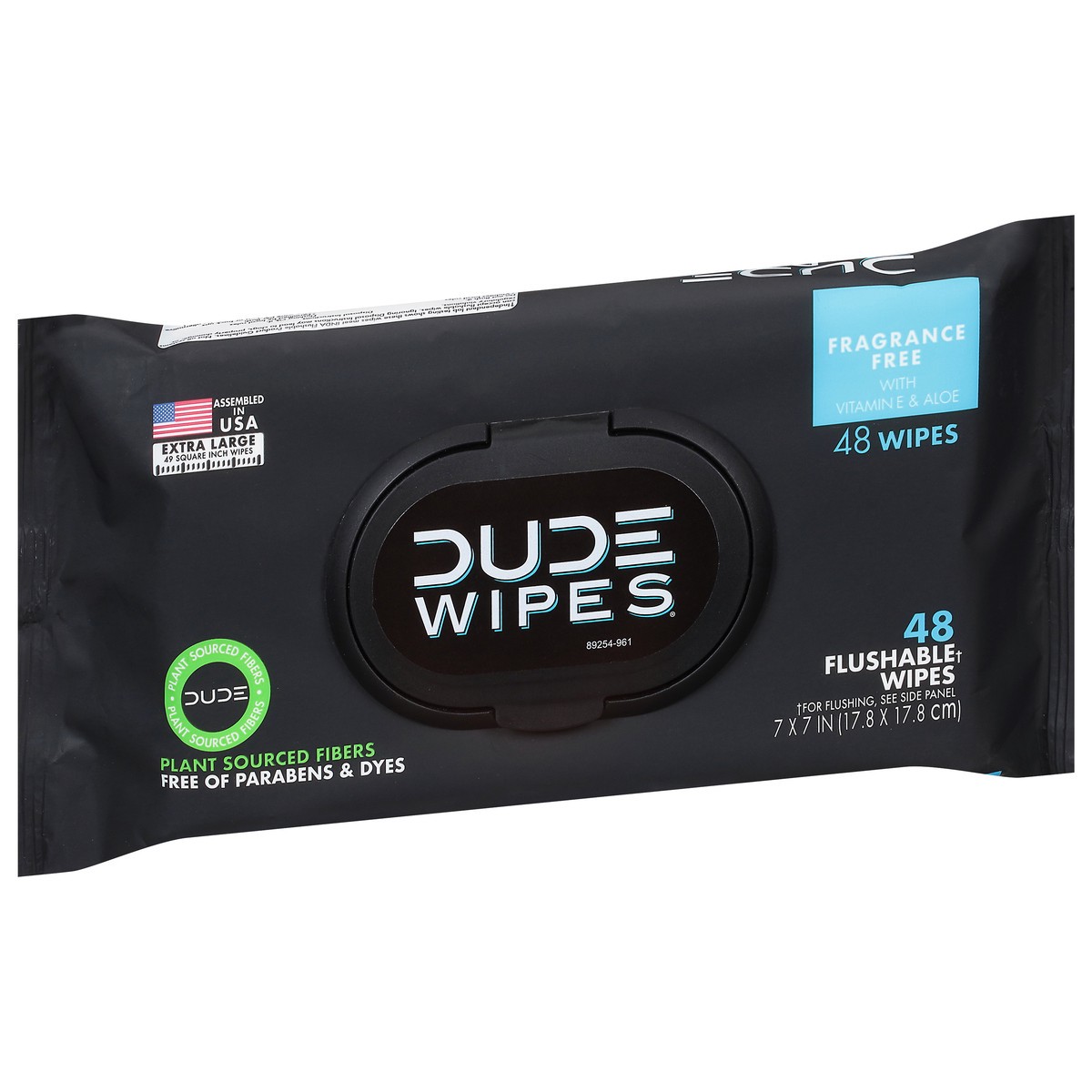 slide 6 of 9, DUDE Fragrance Free Flushable XL Wipes 48 Each, 48 ct