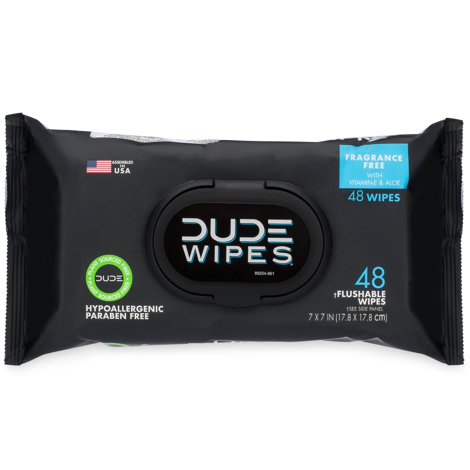 slide 1 of 1, DUDE Crib Edition Flushable Wipes, 48 ct