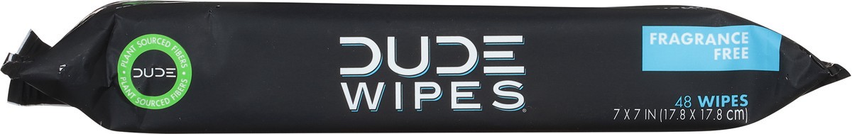 slide 9 of 9, DUDE Fragrance Free Flushable XL Wipes 48 Each, 48 ct