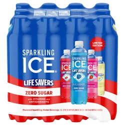 Sparkling Ice Lifesavers Variety 12 Pack 17 oz Bottles
