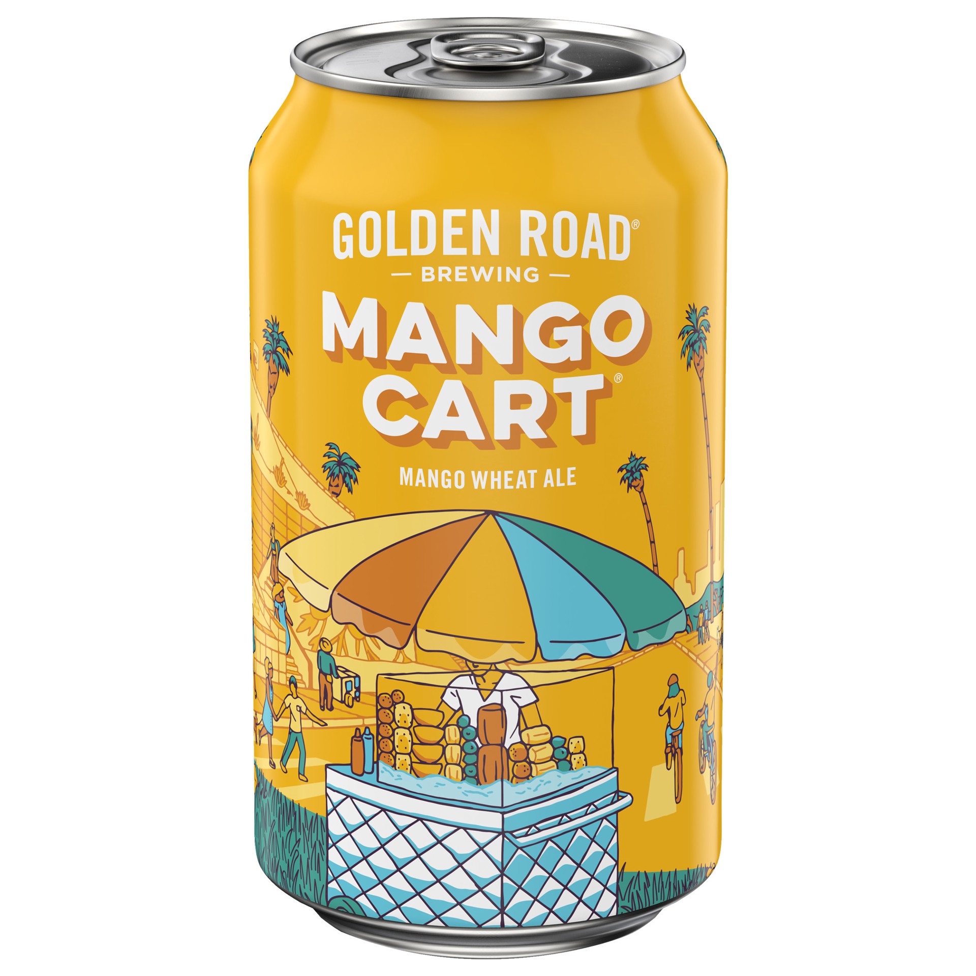 slide 1 of 2, Golden Road Wheat Ale Mango Cart Beer 12 fl oz, 12 fl oz