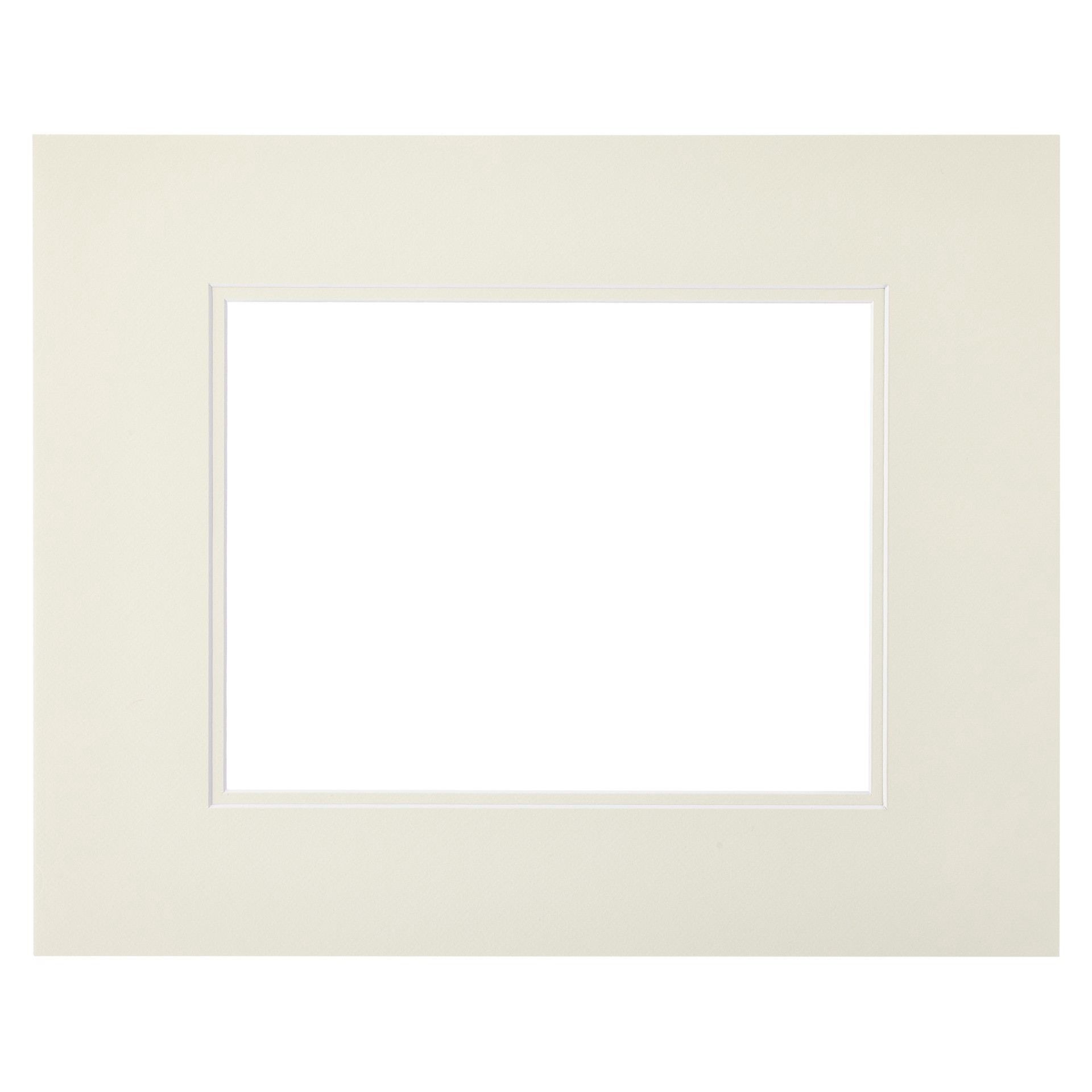 slide 4 of 5, 16" X 20" Double Mat By Studio Decor, 10" X 13" Opening, Ivory, 16 in x 20 in