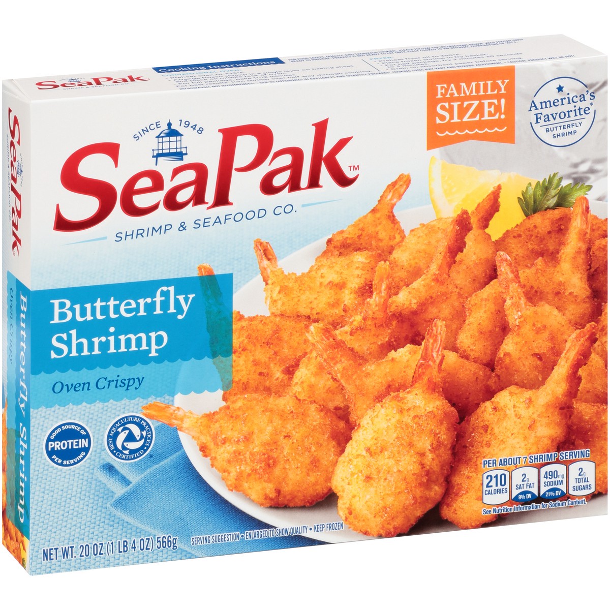 slide 7 of 14, SeaPak Shrimp & Seafood Co. Butterfly Shrimp 20 oz. Box, 20 oz