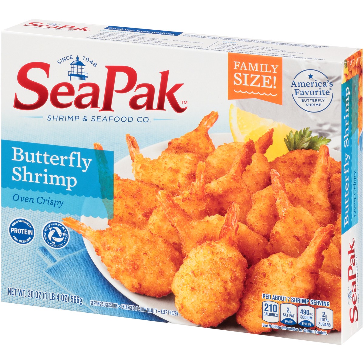 slide 4 of 14, SeaPak Shrimp & Seafood Co. Butterfly Shrimp 20 oz. Box, 20 oz