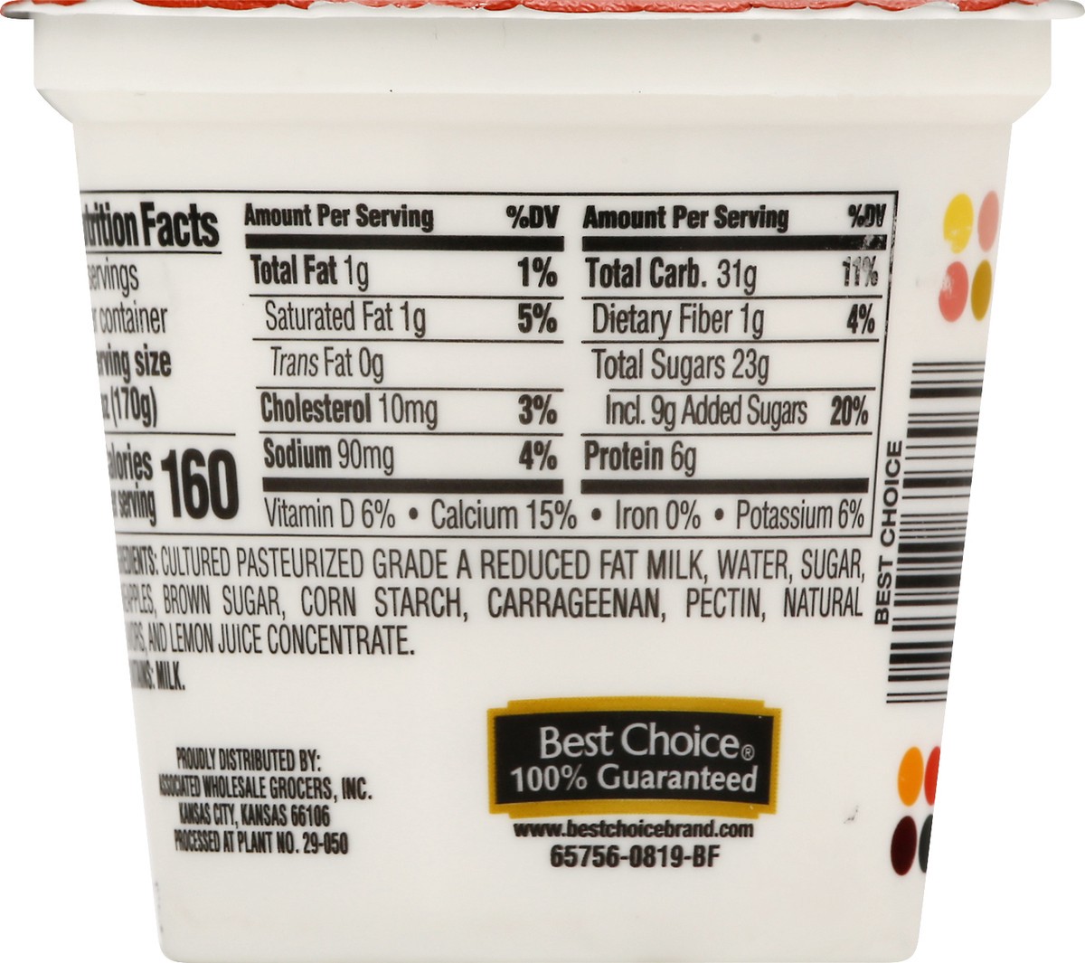 slide 10 of 10, Best Choice Pineapple Upside Down Yogurturt, 6 oz