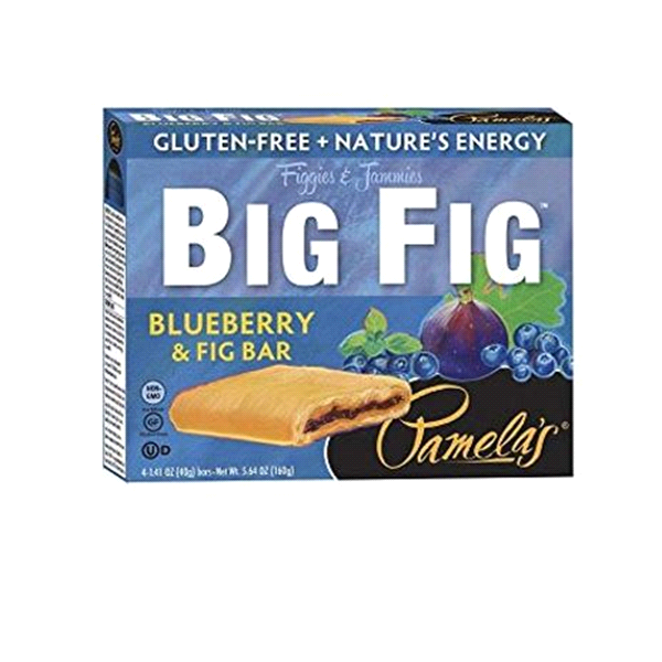 slide 1 of 1, Pamela's Big Fig Blueberry and Fig Bar, 4 ct; 1.41 oz