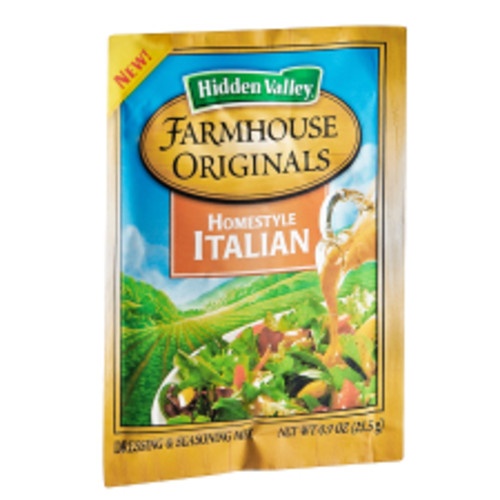 slide 1 of 1, Hidden Valley Farmhouse Originals Dressing Seasoning Mix Homestyle Italian, 0.9 oz