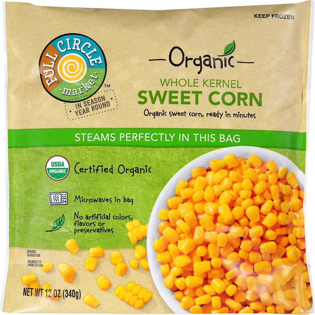 slide 6 of 13, Full Circle Market Organic Whole Kernel Super Sweet Sweet Corn 12 oz, 12 oz