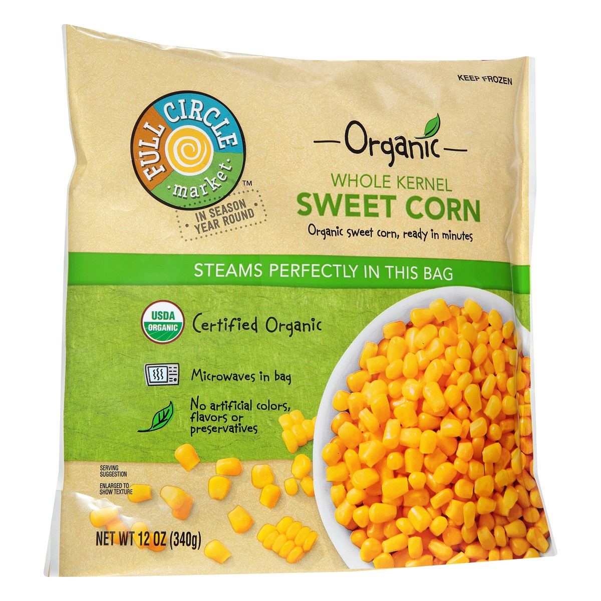 slide 8 of 13, Full Circle Market Organic Whole Kernel Super Sweet Sweet Corn 12 oz, 12 oz