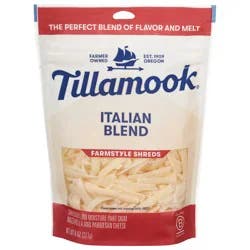 Tillamook Cheese, Italian Blend, Farmstyle Thick Cut, 2 Each