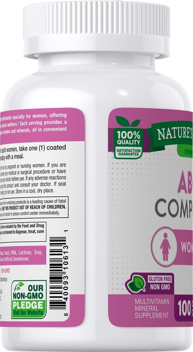 slide 3 of 6, Nature's Truth ABC Complete Women's Multivitamin, 100 ct