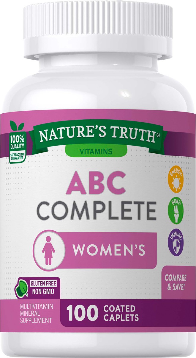 slide 4 of 6, Nature's Truth ABC Complete Women's Multivitamin, 100 ct