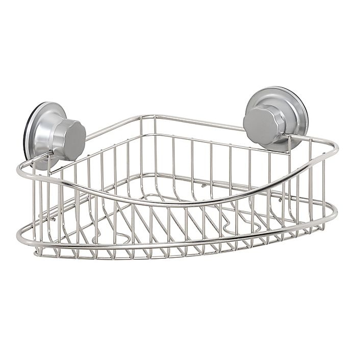 slide 1 of 4, ORG NeverRust Power Grip Pro 2-Tier Stainless Steel Corner Basket, 1 ct