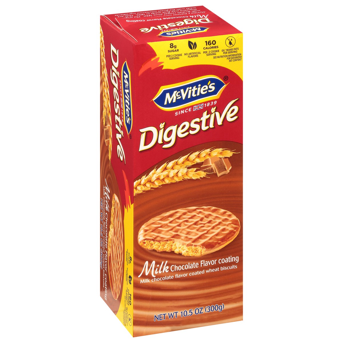 slide 2 of 9, McVitie's McVities Digestive Biscuits Wheat Milk Chocolate, 10.5 oz
