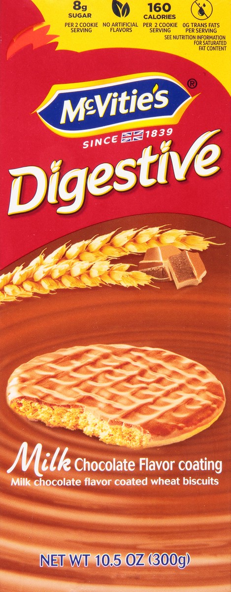 slide 1 of 9, McVitie's Digestives Milk Chocolate Flavor Coating Wheat Biscuits 10.5 oz, 10.5 oz