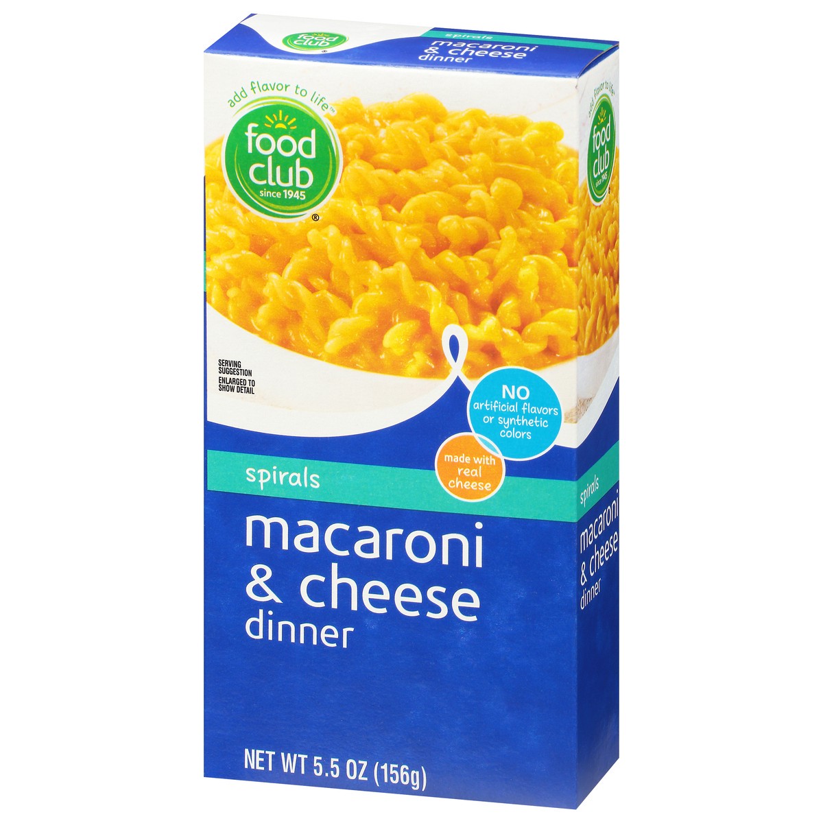 slide 2 of 9, Food Club Spirals Macaroni & Cheese Dinner 5.5 oz, 5.5 oz