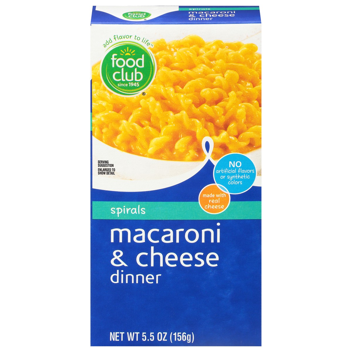 slide 1 of 9, Food Club Spirals Macaroni & Cheese Dinner 5.5 oz, 5.5 oz