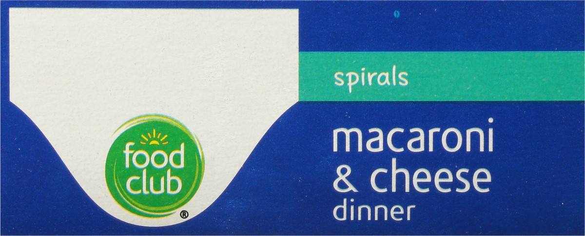 slide 9 of 9, Food Club Spirals Macaroni & Cheese Dinner 5.5 oz, 5.5 oz