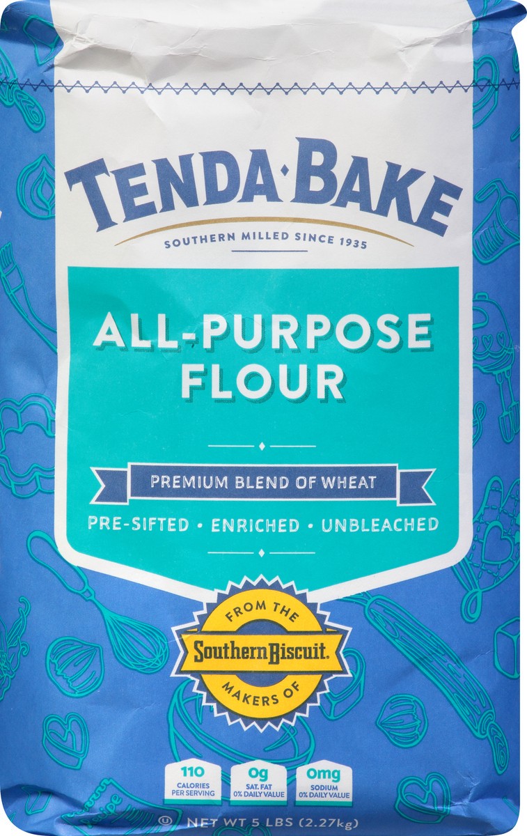 slide 5 of 13, Tenda-Bake All-Purpose Flour 5 lb, 5 lb