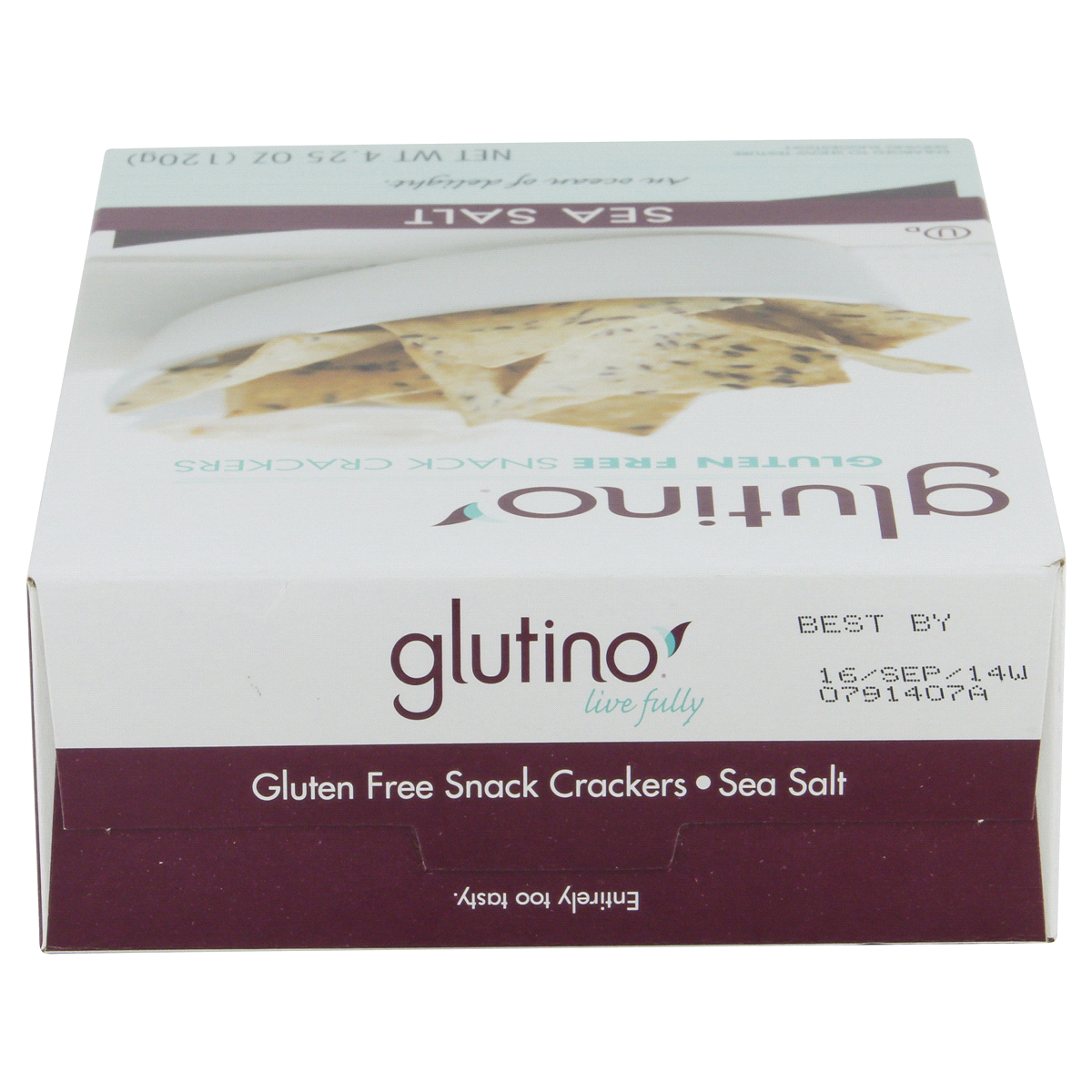 slide 5 of 6, Glutino Gluten Free Cracker Sea Salt, 4.25 oz