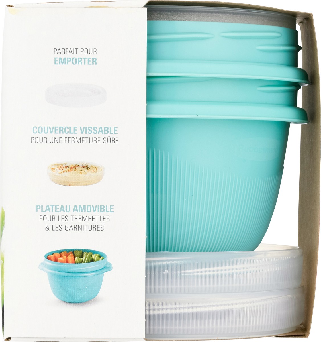 slide 3 of 9, Rubbermaid Take Alongs Twist & Seal Containers, Trays & Lids 2 ea, 2 ct