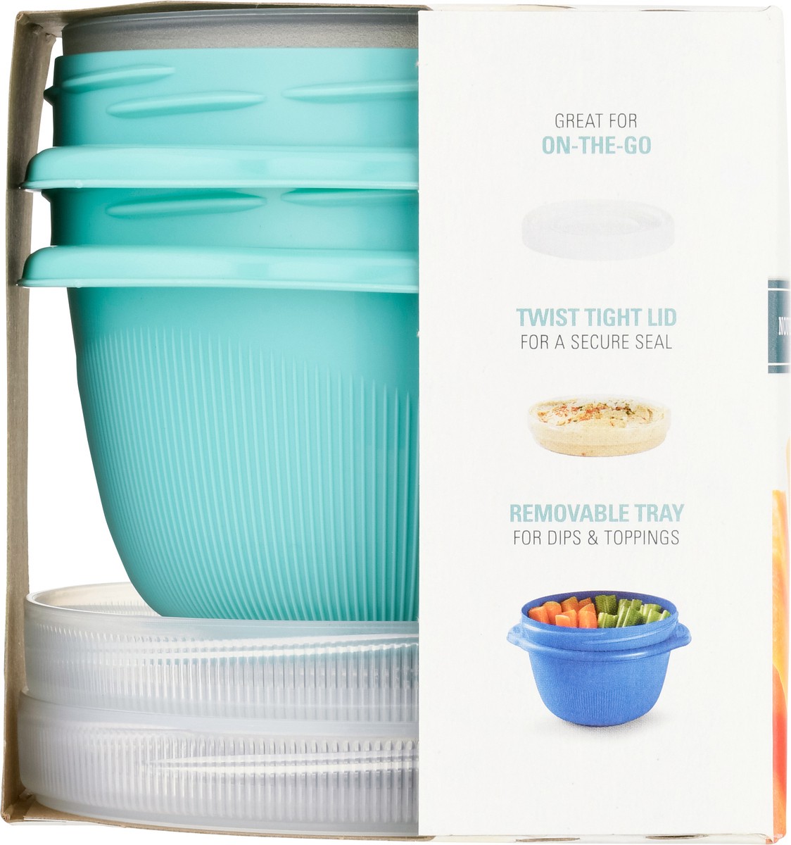 slide 9 of 9, Rubbermaid Take Alongs Twist & Seal Containers, Trays & Lids 2 ea, 2 ct