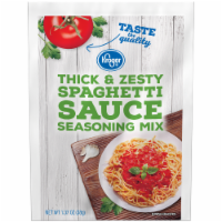 slide 1 of 1, Kroger Thick & Zesty Spaghetti Sauce Mix, 1.37 oz